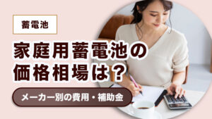 家庭用蓄電池の価格相場は？メーカー別の費用・利用できる補助金も徹底解説！