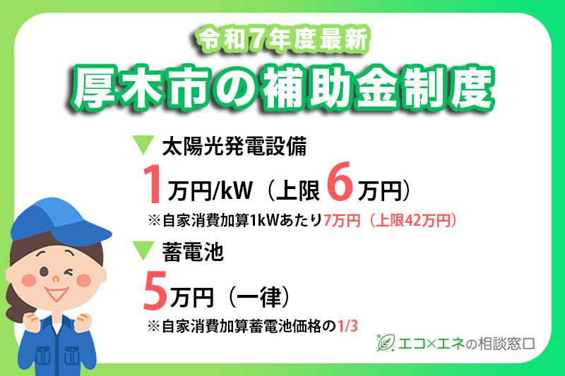 厚木市の太陽光発電補助金
