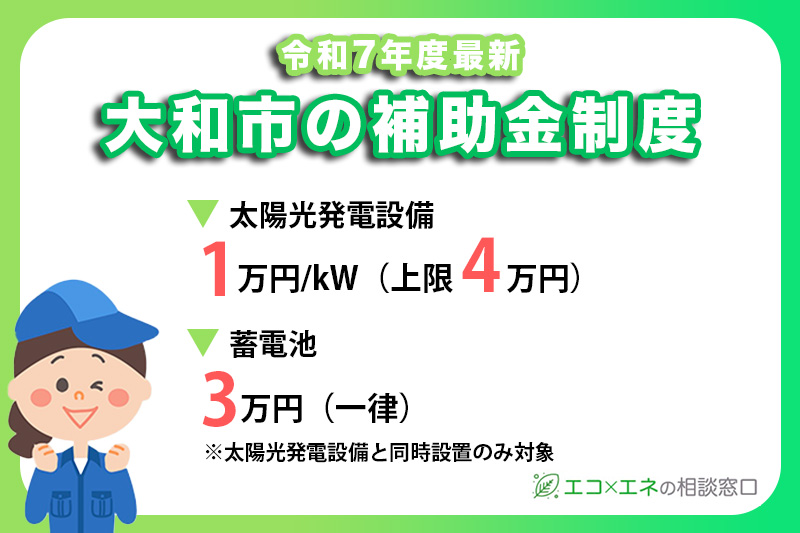 大和市の太陽光発電補助金