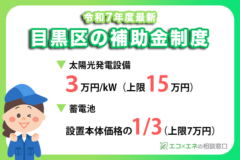 目黒区の太陽光発電補助金