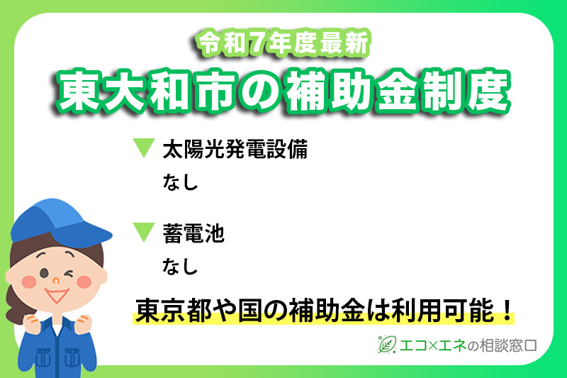 東大和市の太陽光発電補助金