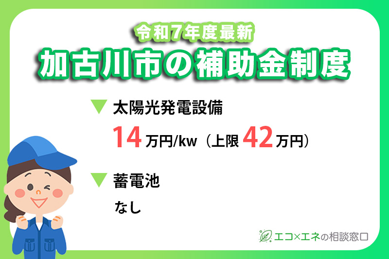 加古川市の補助対象と金額