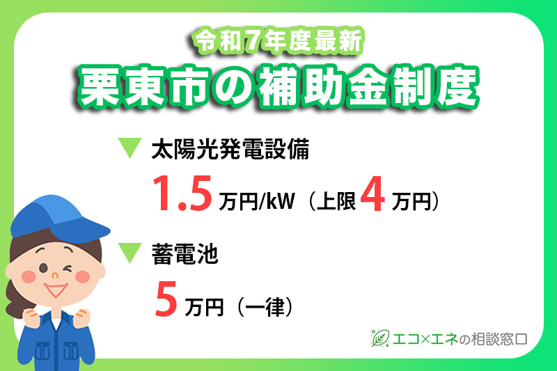 【2025年最新】栗東市の太陽光発電・蓄電池補助金制度