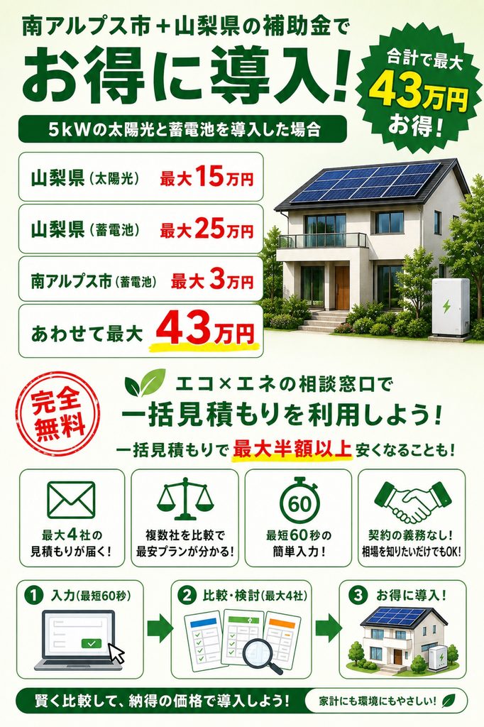 南アルプス市補助金