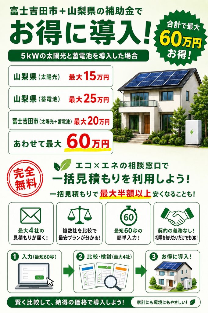 富士吉田市補助金