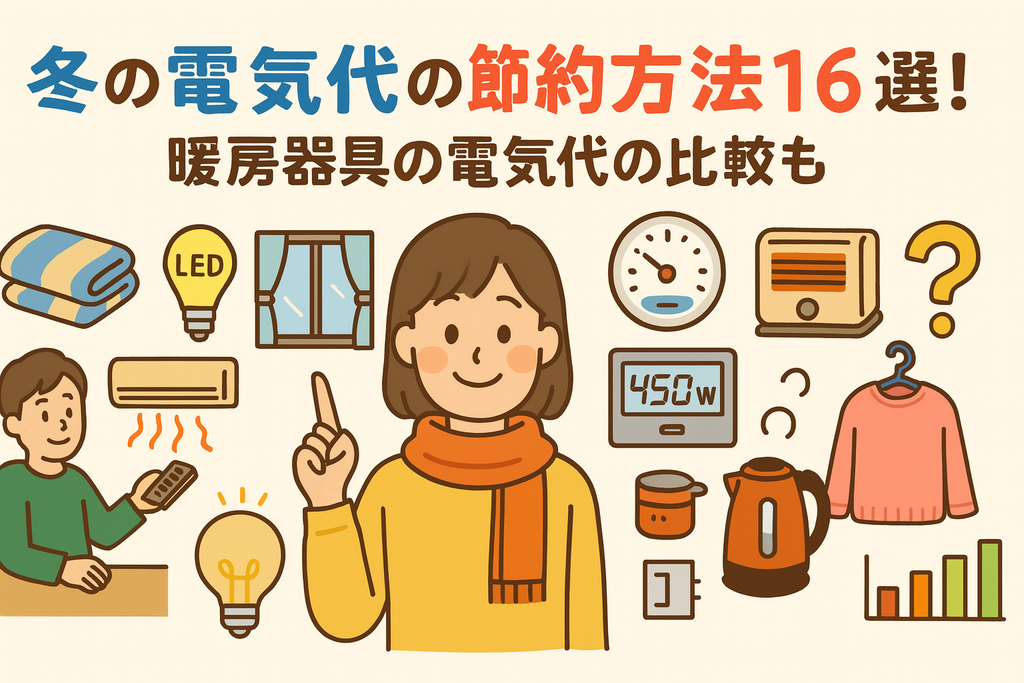 冬の電気代の節約方法16選！世帯人数別・地域別の平均や暖房器具の電気代の比較も
