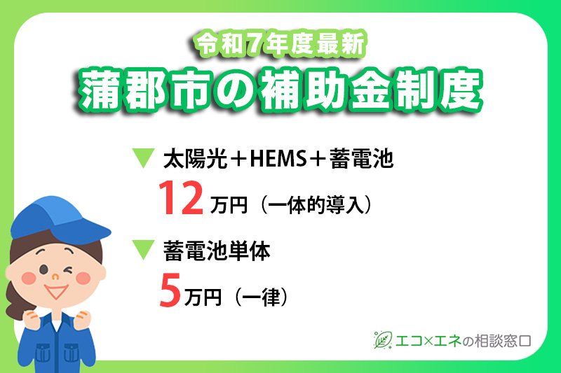 【2025年最新】蒲郡市の太陽光発電・蓄電池補助金