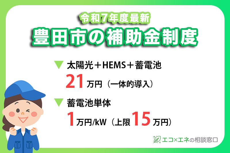 【2025年最新】豊田市の太陽光発電・蓄電池関連補助金