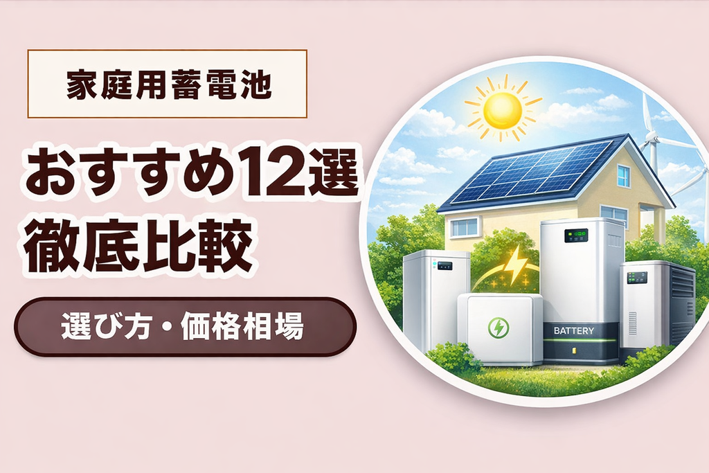 家庭用蓄電池のおすすめ12選！選び方や価格相場、失敗しないためのポイント