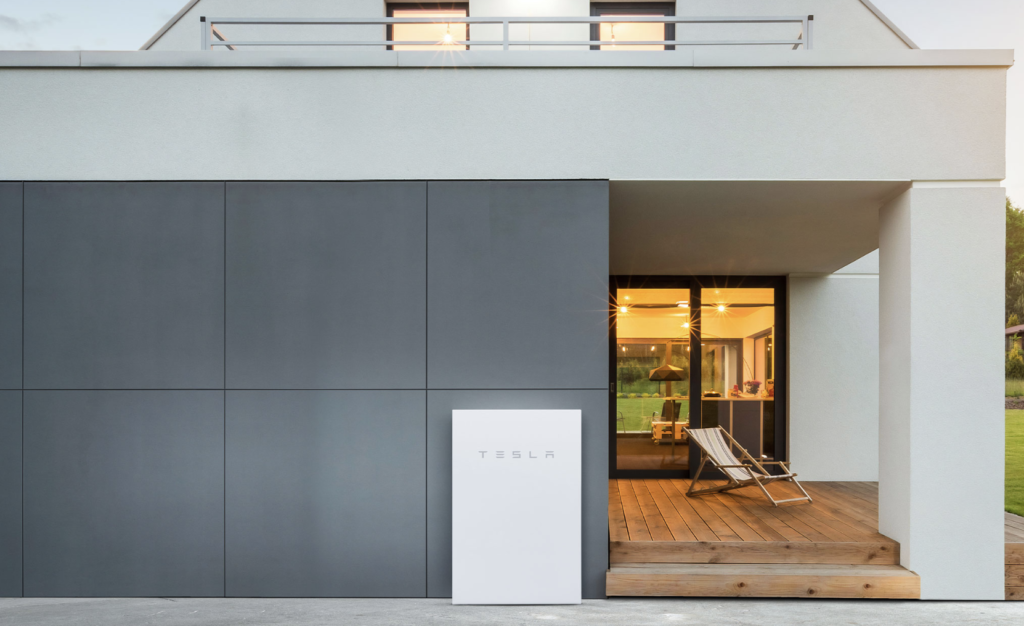 テスラパワーウォールの設置イメージ画像