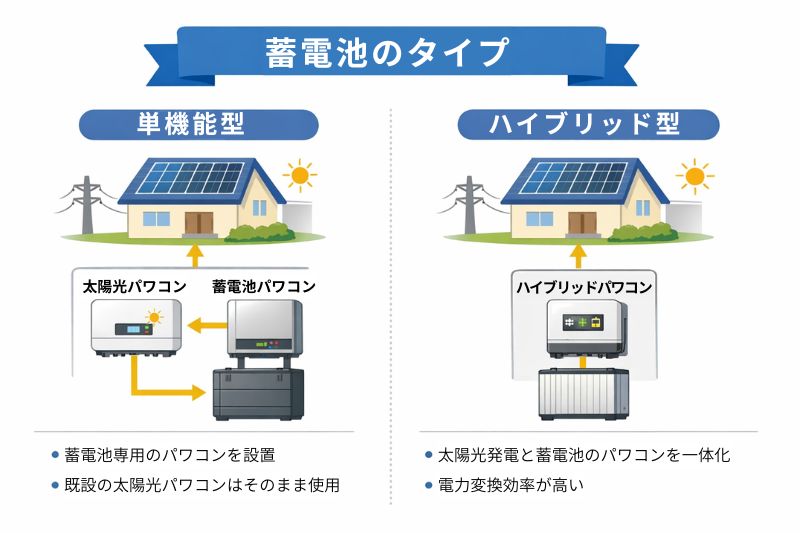 単機能型・ハイブリッド型