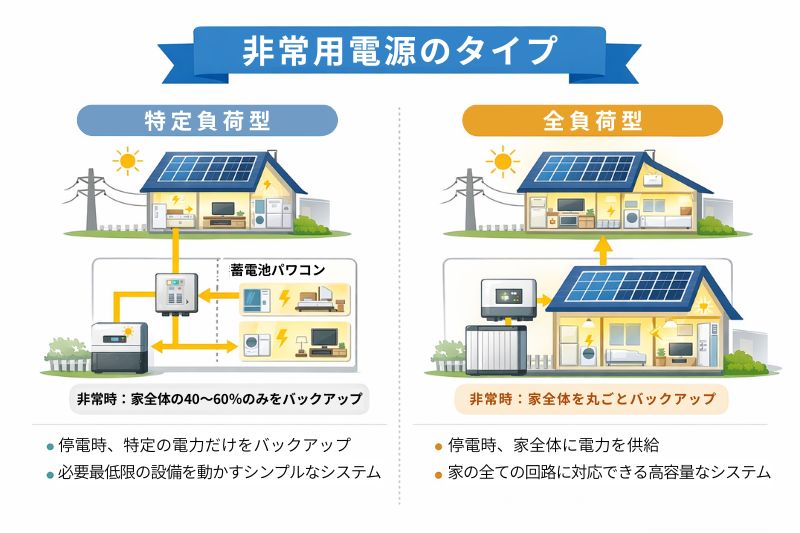 非常用電源のタイプ