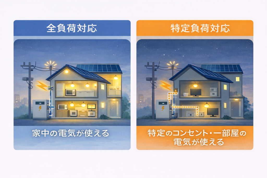 全負荷・特定負荷の違い画像