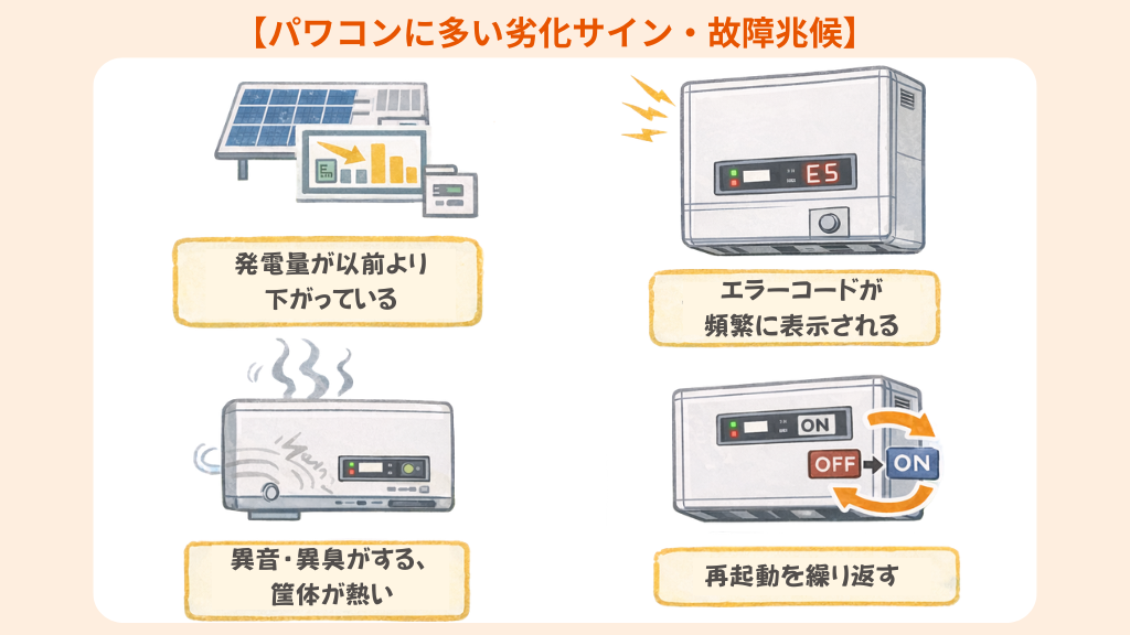 京セラのパワコンが故障？まず確認したい症状
