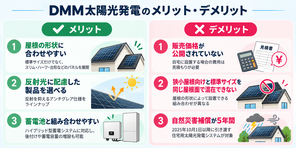 DMM太陽光発電のメリット・デメリット
