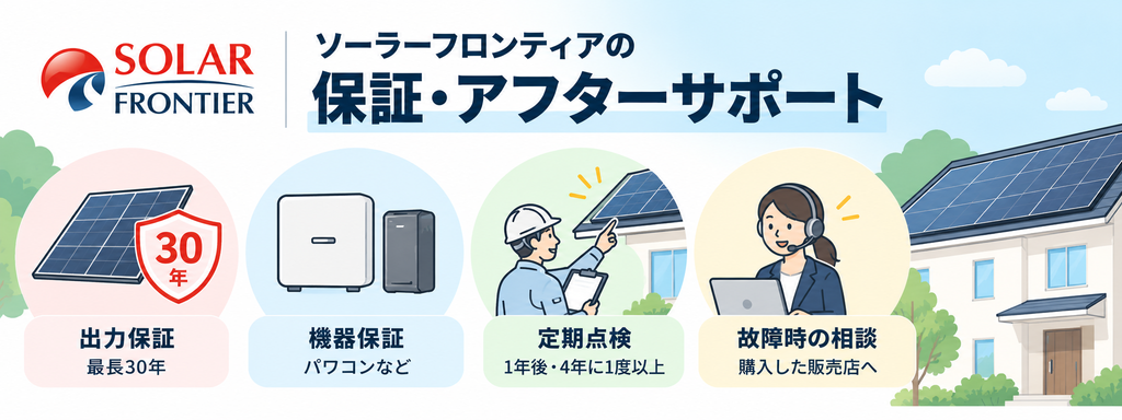 ソーラーフロンティアの保証・アフターサポート