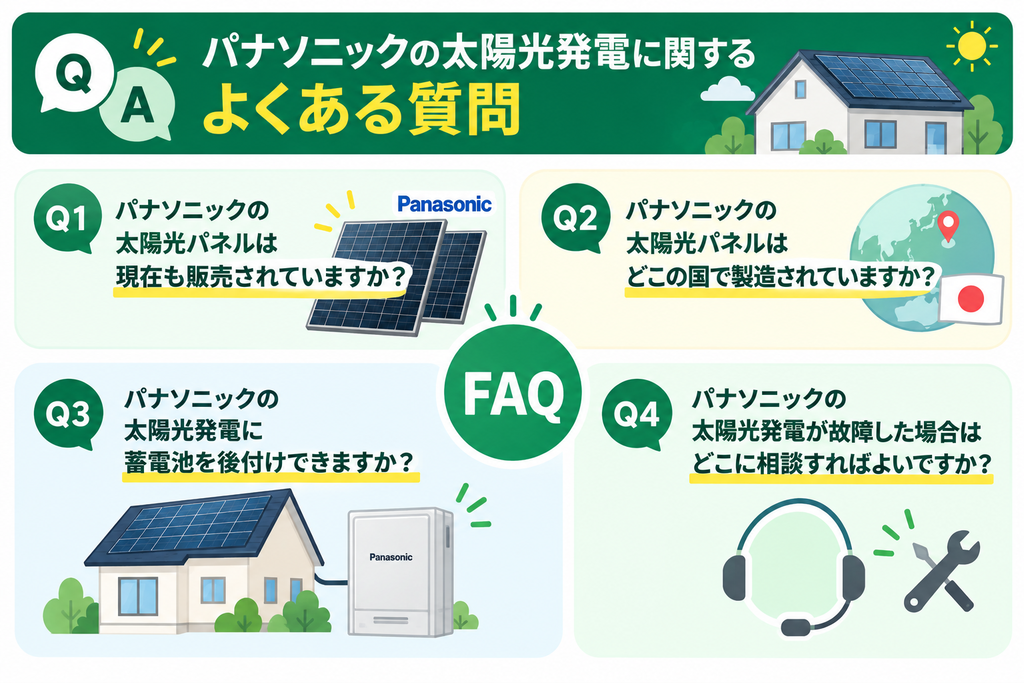 パナソニックの太陽光発電に関するよくある質問